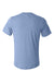 Bella + Canvas BC3415/3415C/3415 Mens Short Sleeve V-Neck T-Shirt Blue Flat Back