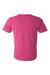 Bella + Canvas BC3650/3650 Mens Short Sleeve Crewneck T-Shirt Berry Pink Flat Back