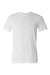 Bella + Canvas BC3650/3650 Mens Short Sleeve Crewneck T-Shirt White Flat Front
