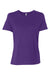 Bella + Canvas BC6400/B6400/6400 Womens Relaxed Jersey Short Sleeve Crewneck T-Shirt Team Purple Flat Front