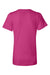 Bella + Canvas BC6405/6405 Womens Relaxed Jersey Short Sleeve V-Neck T-Shirt Berry Pink Flat Back