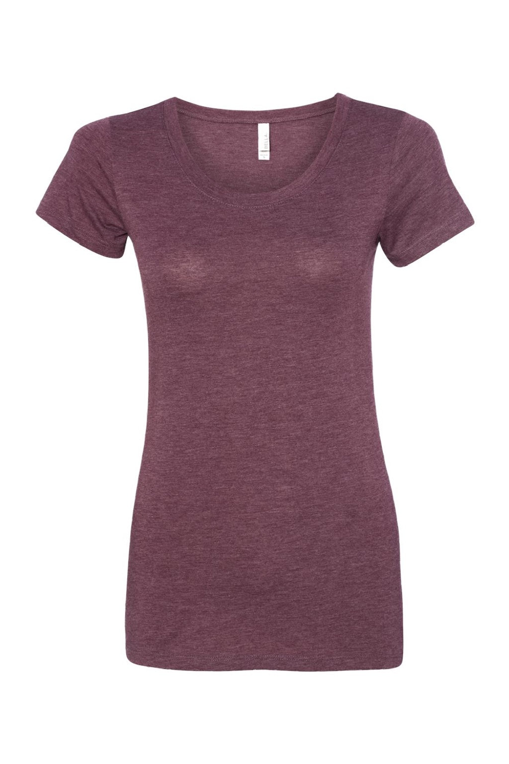 Bella + Canvas BC8413/8413 Womens Short Sleeve Crewneck T-Shirt Maroon Flat Front