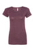 Bella + Canvas BC8413/8413 Womens Short Sleeve Crewneck T-Shirt Maroon Flat Front