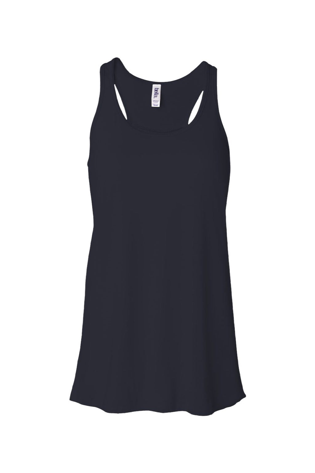 Bella + Canvas BC8800/8800 Womens Flowy Tank Top Midnight Blue Flat Front