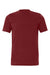 Bella + Canvas BC3001/3001C Mens Jersey Short Sleeve Crewneck T-Shirt Cardinal Red Flat Front