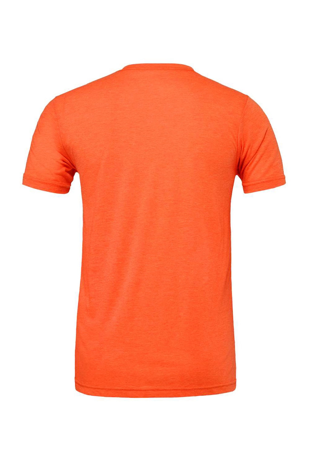 Bella + Canvas BC3001/3001 Mens Jersey Short Sleeve Crewneck T-Shirt Orange Flat Back