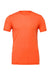 Bella + Canvas BC3001/3001 Mens Jersey Short Sleeve Crewneck T-Shirt Orange Flat Front