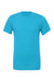 Bella + Canvas BC3001/3001 Mens Jersey Short Sleeve Crewneck T-Shirt Aqua Blue Flat Front