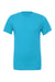 Bella + Canvas BC3001/3001C Mens Jersey Short Sleeve Crewneck T-Shirt Aqua Blue Flat Front