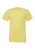 Bella + Canvas BC3001/3001 Mens Jersey Short Sleeve Crewneck T-Shirt Yellow Flat Front