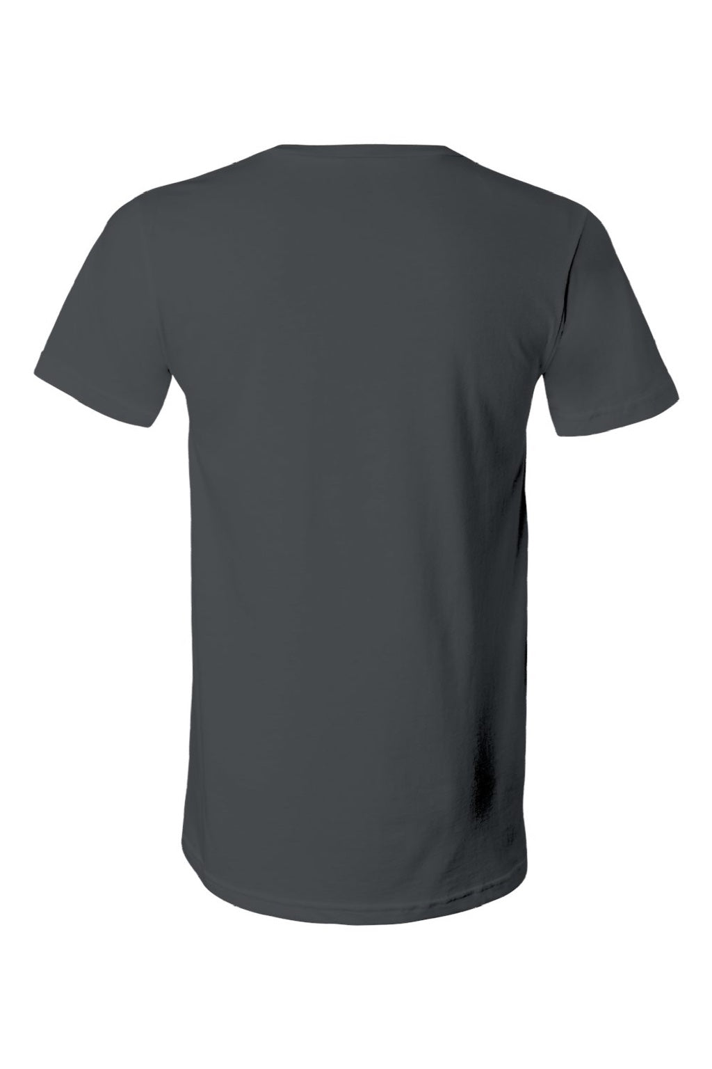 Bella + Canvas BC3005/3005 Mens Jersey Short Sleeve V-Neck T-Shirt Asphalt Grey Flat Back