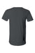 Bella + Canvas BC3005/3005 Mens Jersey Short Sleeve V-Neck T-Shirt Asphalt Grey Flat Back
