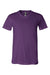 Bella + Canvas BC3005/3005 Mens Jersey Short Sleeve V-Neck T-Shirt Team Purple Flat Front