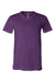 Bella + Canvas BC3005/3005/3655C Mens Jersey Short Sleeve V-Neck T-Shirt Team Purple Flat Front
