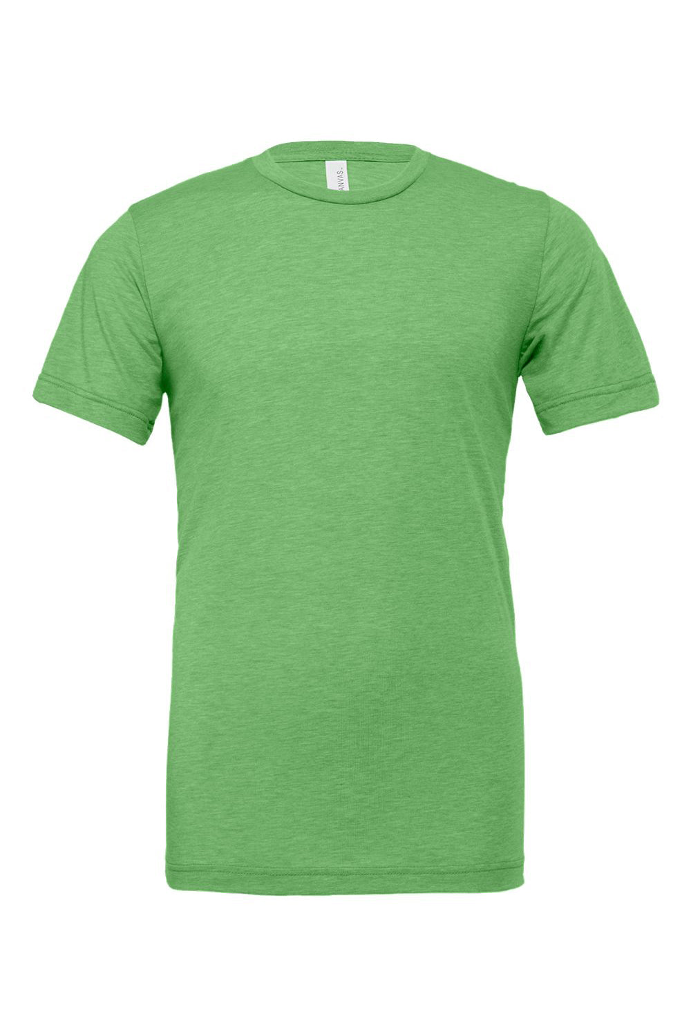 Bella + Canvas BC3413/3413C/3413 Mens Short Sleeve Crewneck T-Shirt Green Flat Front