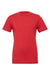 Bella + Canvas BC3413/3413C/3413 Mens Short Sleeve Crewneck T-Shirt Red Flat Front