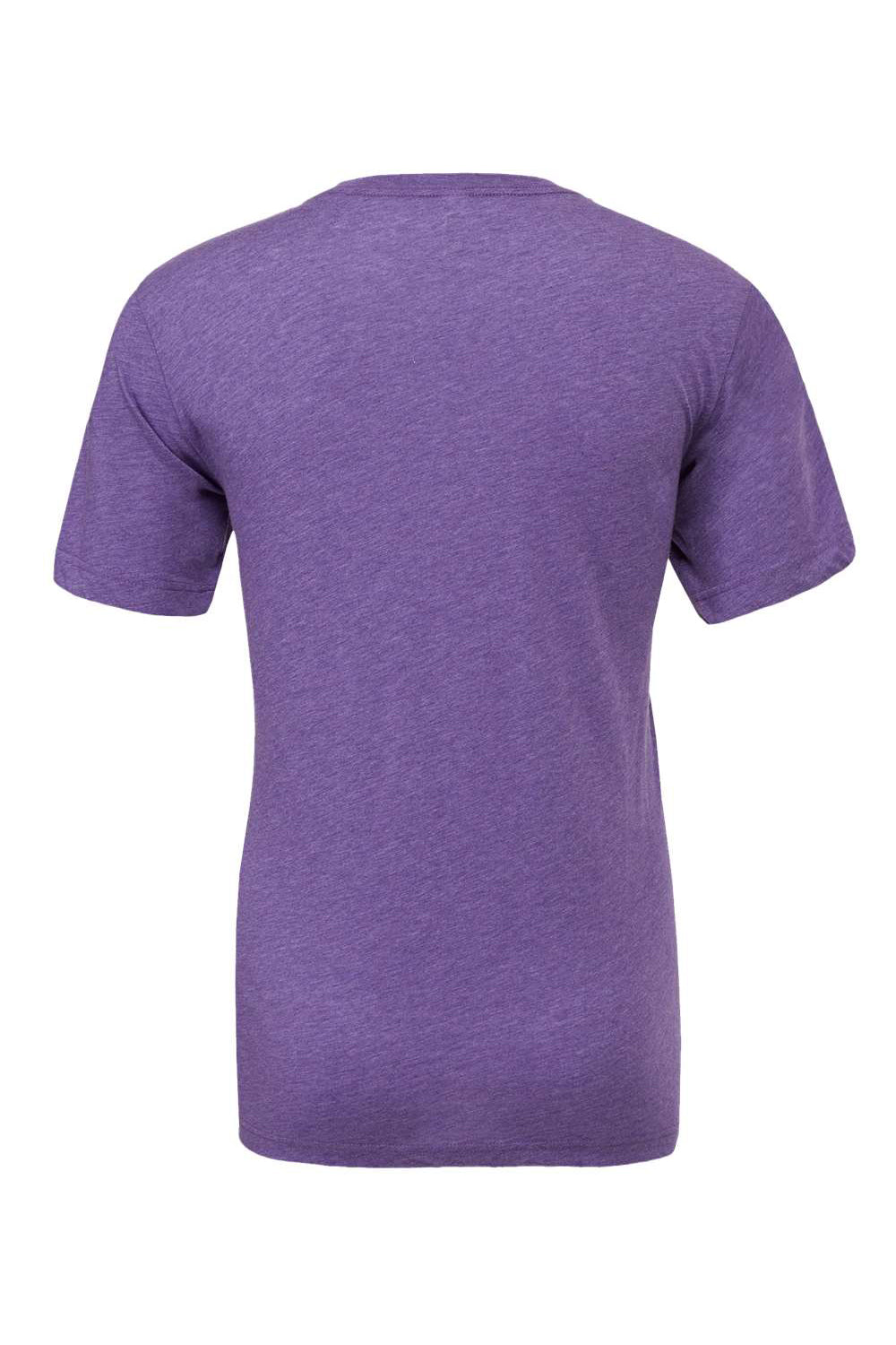 Bella + Canvas BC3413/3413C/3413 Mens Short Sleeve Crewneck T-Shirt Purple Flat Back