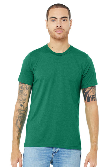 Bella + Canvas BC3413/3413C/3413 Mens Short Sleeve Crewneck T-Shirt Kelly Green Model Front