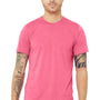 Bella + Canvas Mens Short Sleeve Crewneck T-Shirt - Charity Pink