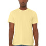 Bella + Canvas Mens Short Sleeve Crewneck T-Shirt - Pale Yellow