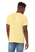 Bella + Canvas BC3413/3413C/3413 Mens Short Sleeve Crewneck T-Shirt Pale Yellow Model Back