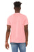 Bella + Canvas BC3413/3413C/3413 Mens Short Sleeve Crewneck T-Shirt Pink Model Back
