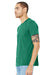 Bella + Canvas BC3413/3413C/3413 Mens Short Sleeve Crewneck T-Shirt Kelly Green Model 3Q