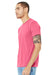 Bella + Canvas BC3413/3413C/3413 Mens Short Sleeve Crewneck T-Shirt Charity Pink Model 3Q