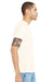 Bella + Canvas BC3413/3413C/3413 Mens Short Sleeve Crewneck T-Shirt Solid Natural Model Side