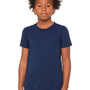 Bella + Canvas Youth Short Sleeve Crewneck T-Shirt - Navy Blue