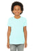 Bella + Canvas 3413Y Youth Short Sleeve Crewneck T-Shirt Ice Blue Model Front