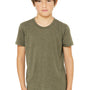 Bella + Canvas Youth Short Sleeve Crewneck T-Shirt - Olive Green