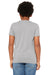 Bella + Canvas 3413Y Youth Short Sleeve Crewneck T-Shirt Athletic Grey Model Back