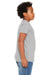 Bella + Canvas 3413Y Youth Short Sleeve Crewneck T-Shirt Athletic Grey Model Side