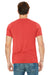Bella + Canvas BC3415/3415C/3415 Mens Short Sleeve V-Neck T-Shirt Red Model Back