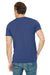Bella + Canvas BC3415/3415C/3415 Mens Short Sleeve V-Neck T-Shirt True Royal Blue Model Back