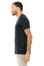 Bella + Canvas BC3415/3415C/3415 Mens Short Sleeve V-Neck T-Shirt Solid Navy Blue Model Side