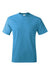 Hanes 5250 Mens Authentic Short Sleeve Crewneck T-Shirt Sapphire Blue Flat Front
