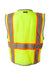Kishigo 1510-1511 Unisex Premium Brilliant Series Heavy Duty Class 2 Vest Lime Green Flat Back