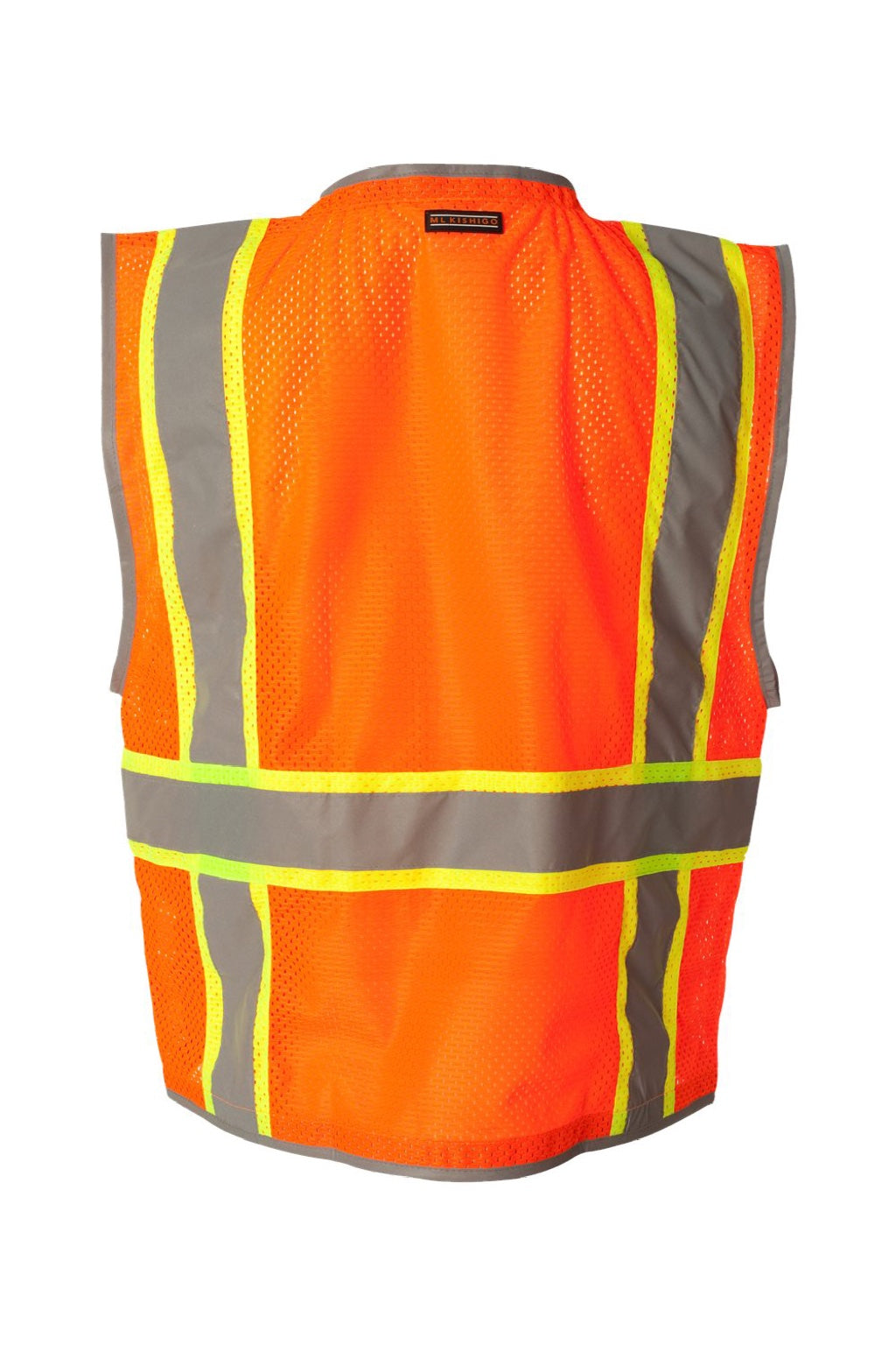 Kishigo 1510-1511 Unisex Premium Brilliant Series Heavy Duty Class 2 Vest Orange Flat Back