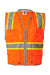 Kishigo 1510-1511 Unisex Premium Brilliant Series Heavy Duty Class 2 Vest Orange Flat Front