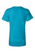 Bella + Canvas BC6405/6405 Womens Relaxed Jersey Short Sleeve V-Neck T-Shirt Turquoise Blue Flat Back