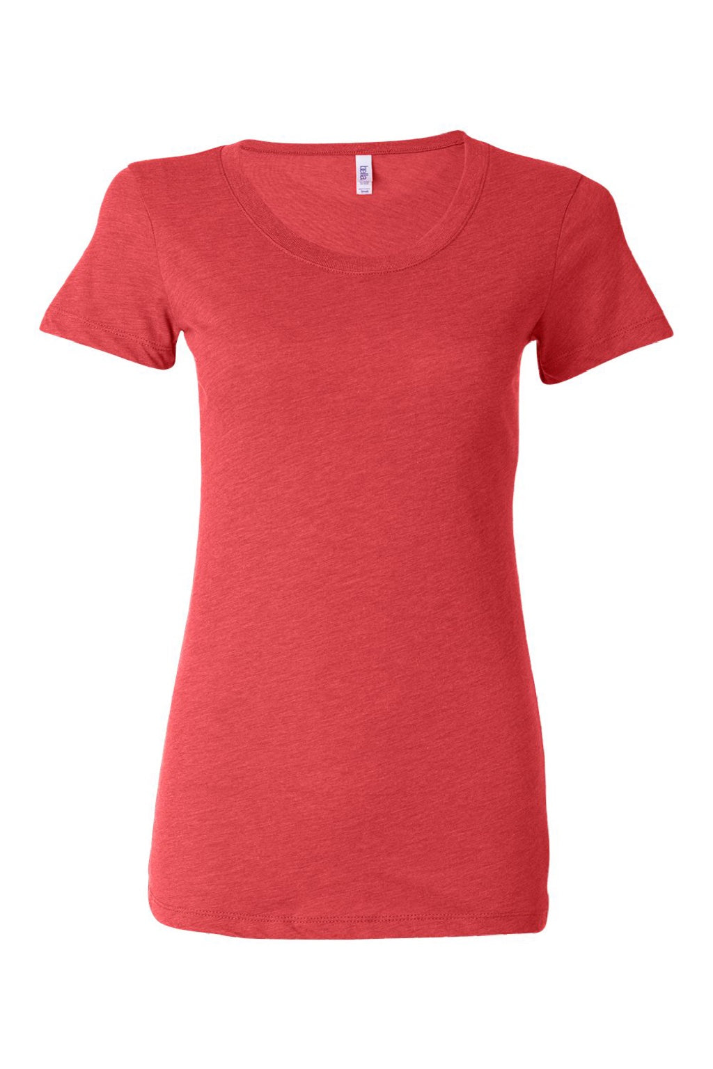 Bella + Canvas BC8413/8413 Womens Short Sleeve Crewneck T-Shirt Red Flat Front