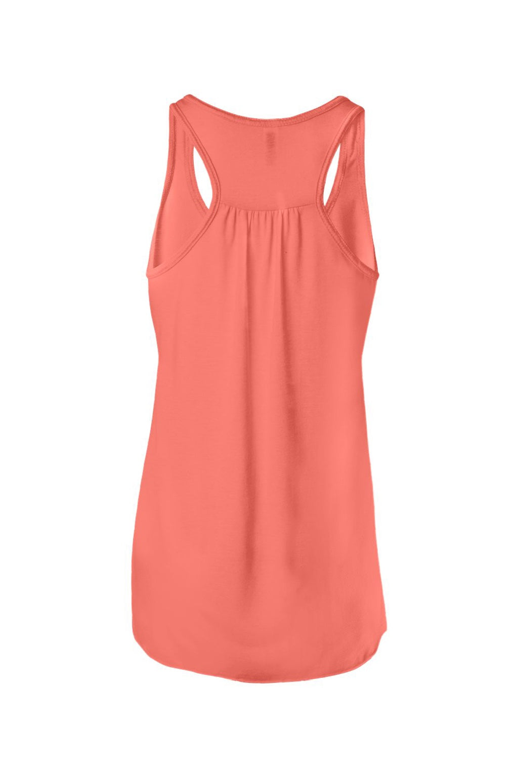 Bella + Canvas BC8800/8800 Womens Flowy Tank Top Coral Flat Back
