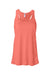 Bella + Canvas BC8800/8800 Womens Flowy Tank Top Coral Flat Front