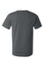 Bella + Canvas 3001U/3001USA Mens USA Made Jersey Short Sleeve Crewneck T-Shirt Asphalt Grey Flat Back