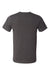 Bella + Canvas BC3001U Mens USA Made Jersey Short Sleeve Crewneck T-Shirt Heather Dark Grey Flat Back
