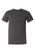Bella + Canvas 3001U/3001USA Mens USA Made Jersey Short Sleeve Crewneck T-Shirt Heather Dark Grey Flat Front