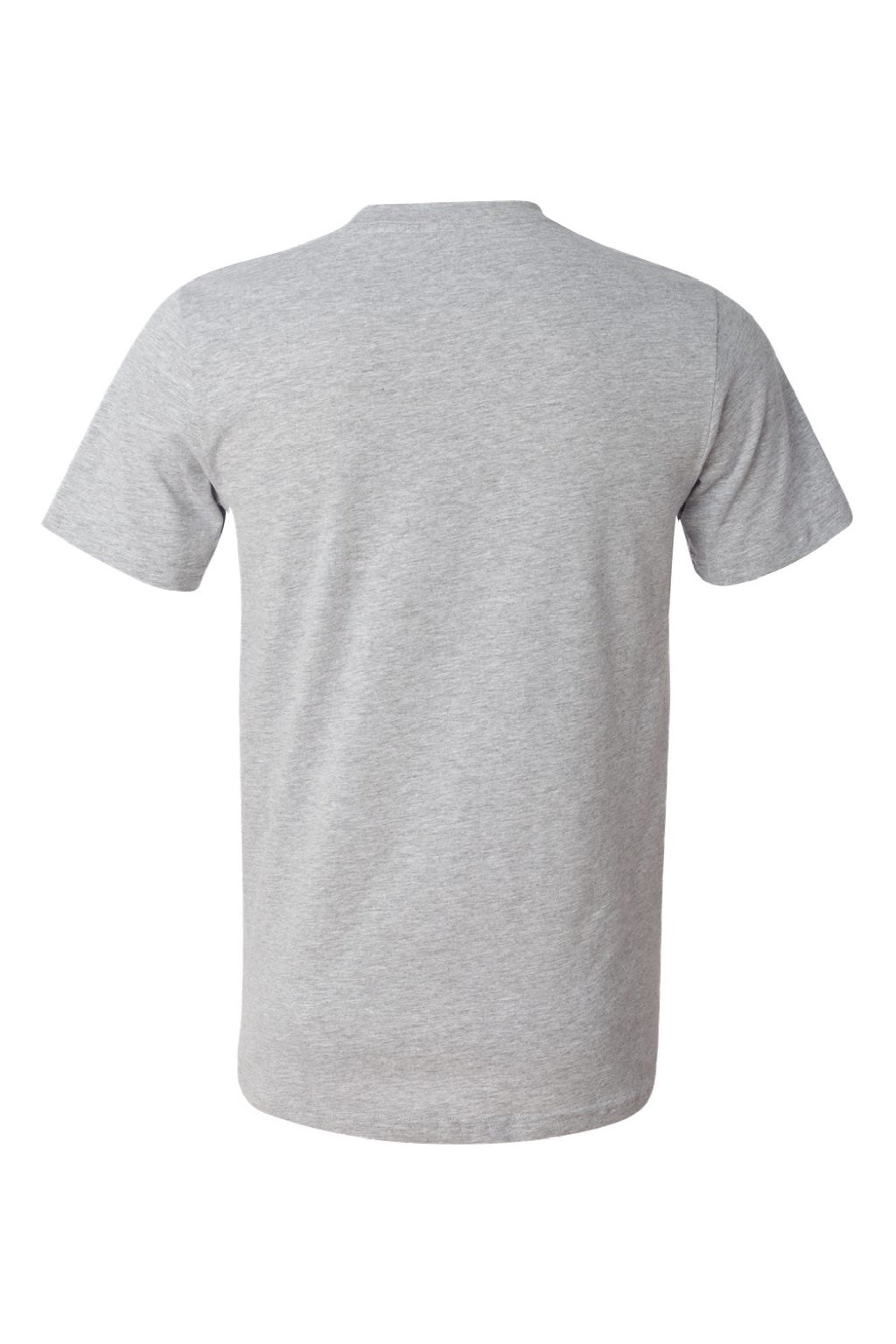 Bella + Canvas BC3001U Mens USA Made Jersey Short Sleeve Crewneck T-Shirt Heather Grey Flat Back