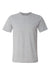Bella + Canvas BC3001U Mens USA Made Jersey Short Sleeve Crewneck T-Shirt Heather Grey Flat Front
